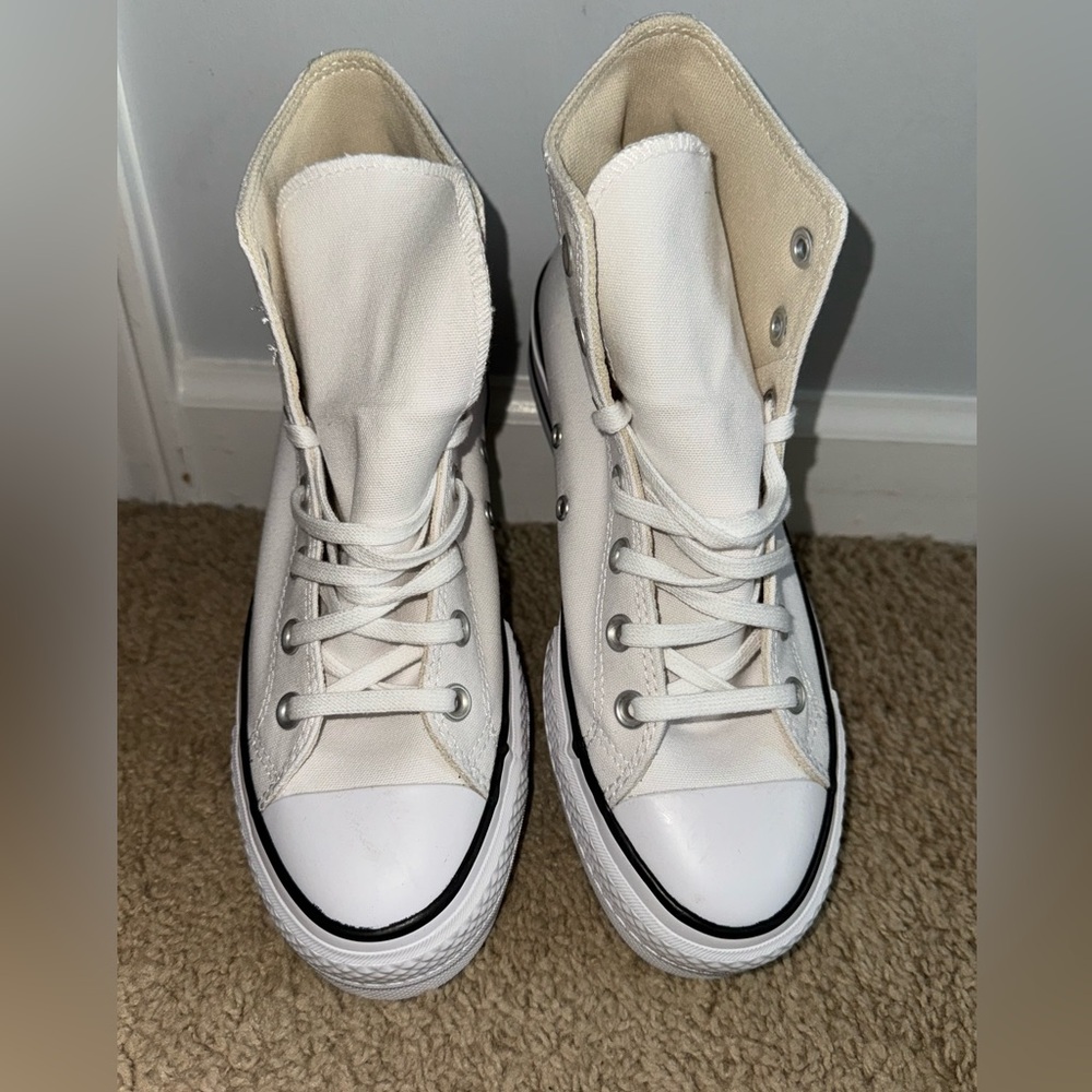 Platform Converse White Women's Sneakers